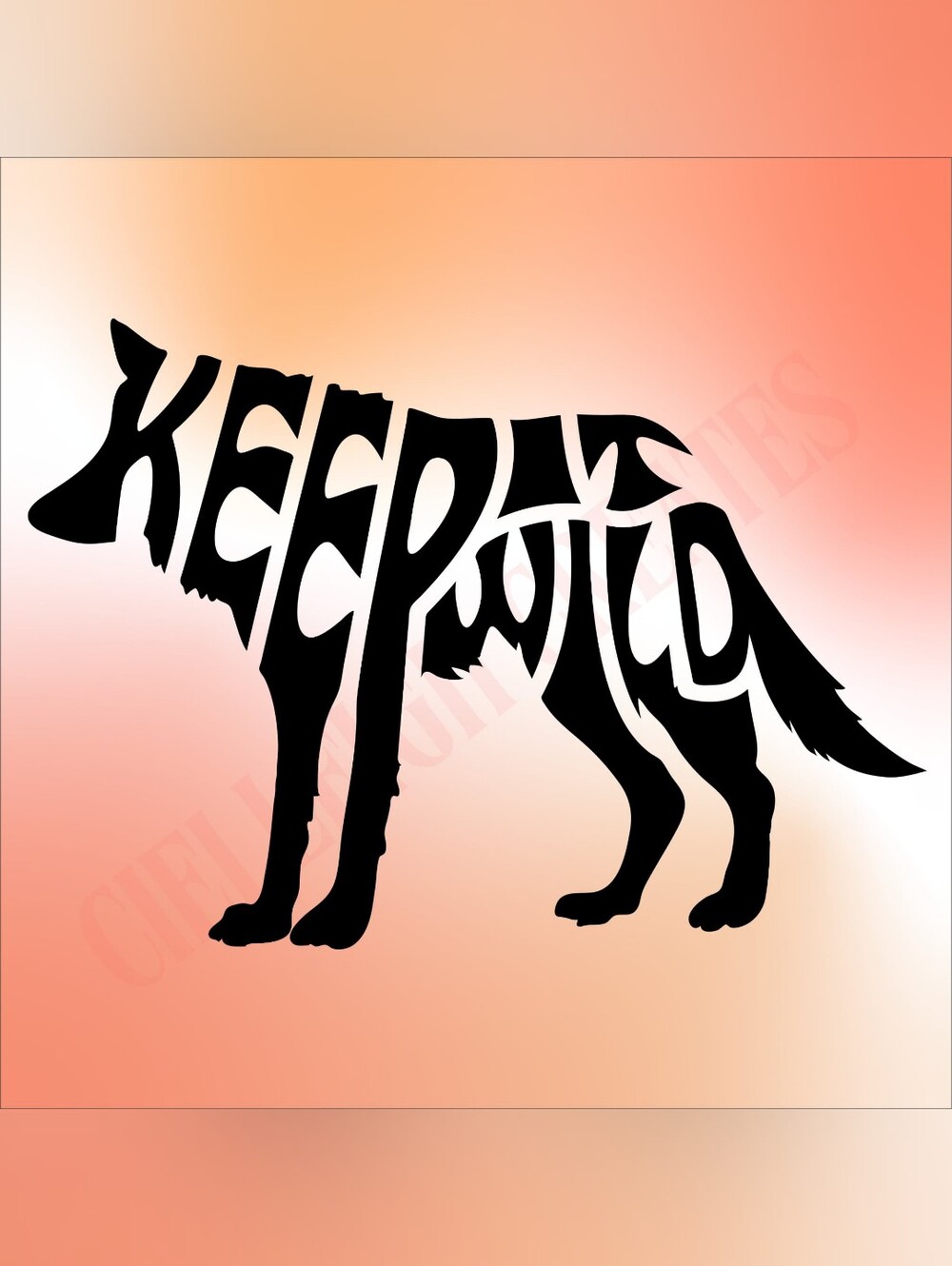 *2 for $20* Keep It Wild Wolf  Handcrafted Vinyl Decal Sticker